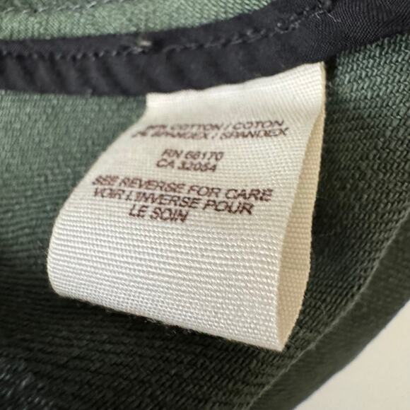 Free People Peplum Olive Denim Military Utility Jacket Size 12 - Picture 4 of 9